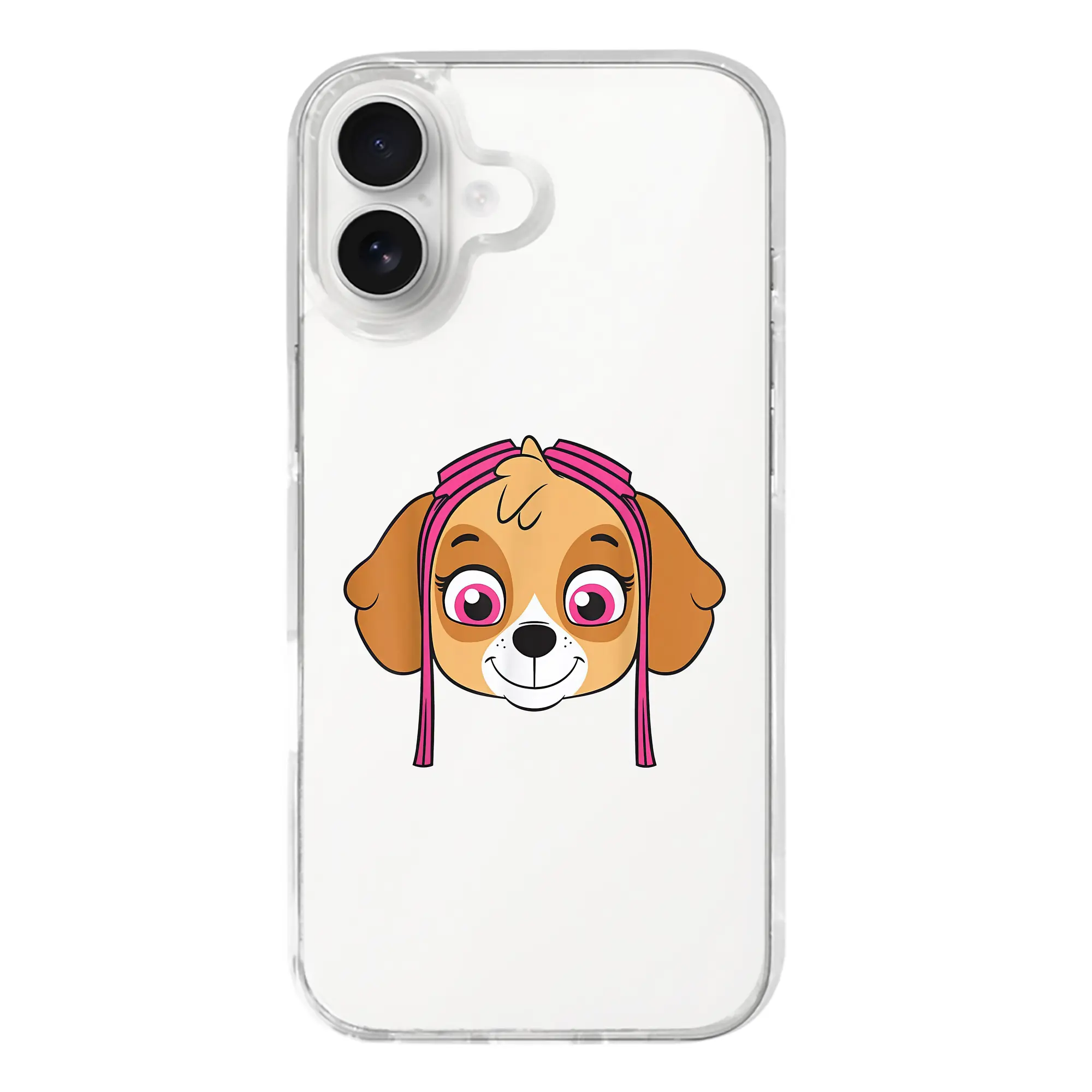 パウ・パトロール グッズ,スカイ - iPhone 17シリーズ 透明スマホケース – 薄型・耐衝撃・精密フィット保護カバー